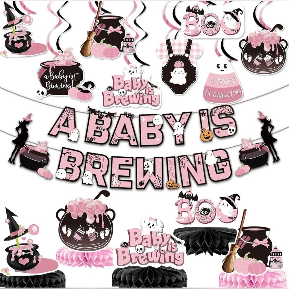 Baby Shower Party Decorations - Halloween Themed